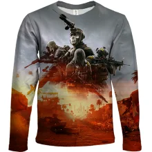 Дитячий 3D лонгслів Battlefield REDSEC