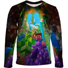 Детский 3D лонгслив Minecraft Bedrock Edition