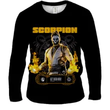 Мужской 3D лонгслив Scorpion (Mortal-Kombat)
