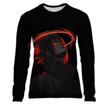 Женский 3D лонгслив Sasuke Uchiha dark