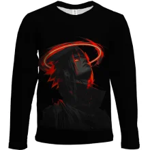 Детский 3D лонгслив Sasuke Uchiha dark