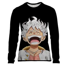Женский 3D лонгслив Laughing Luffy