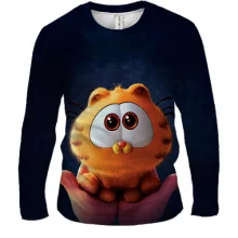 Мужской 3D лонгслив Baby Garfield
