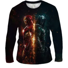 Мужской 3D лонгслив Iron-Man x Doctor Doom