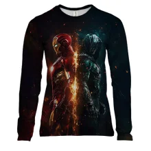 Женский 3D лонгслив Iron-Man x Doctor Doom