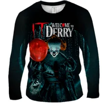 Мужской 3D лонгслив IT: Welcome to Derry