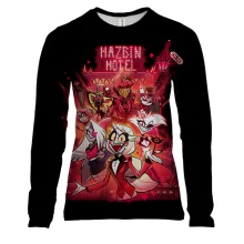 Жіночий 3D лонгслів Hazbin Hotel