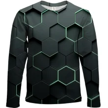 Дитячий 3D лонгслів Honeycomb Hexagons