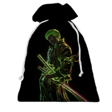 3D Подарочный мешочек Roronoa Zoro, neon