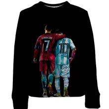 Детский 3D свитшот Cristiano Ronaldo x Lionel Messi
