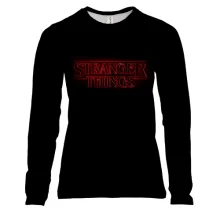 Женский 3D лонгслив Stranger Things Logo