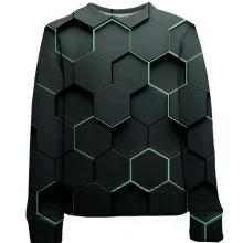 Дитячий 3D світшот Honeycomb Hexagons