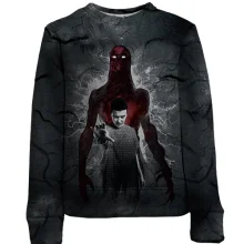 Детский 3D свитшот Eleven vs Vecna Stranger Things