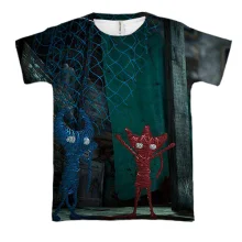 3D футболка Unravel Two - Blue and Red