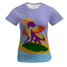 Женская 3D футболка Spyro the Dragon