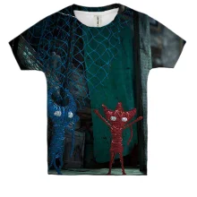 Детская 3D футболка Unravel Two - Blue and Red