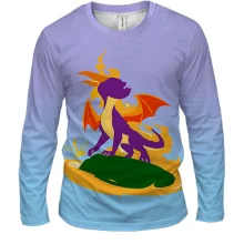 Мужской 3D лонгслив Spyro the Dragon