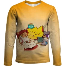Детский 3D лонгслив Cat Quest heroes