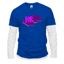 Комбінований лонгслів з написом "HR"