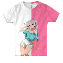Дитяча 3D футболка Frieren pink