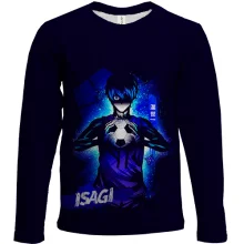 Детский 3D лонгслив Isagi - Blue Lock