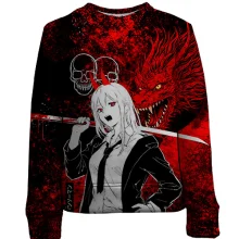 Дитячий 3D світшот Power x Dragon, red