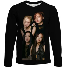 Дитячий 3D лонгслів Blackpink Band