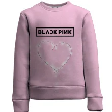 Детский 3D свитшот Blackpink Heart (pink)