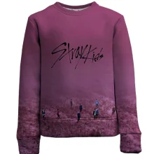 Дитячий 3D світшот Stray Kids (рожеве поле)