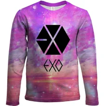 Детский 3D лонгслив EXO Розовые облака
