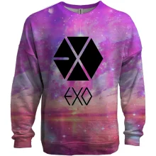 3D свитшот EXO Розовые облака