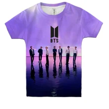 Детская 3D футболка BTS (K-Pop) purple