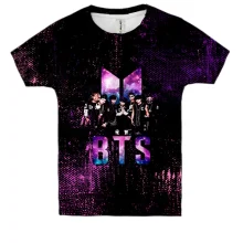Детская 3D футболка BTS paint dots