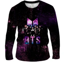 Мужской 3D лонгслив BTS paint dots