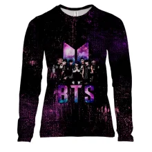Женский 3D лонгслив BTS paint dots