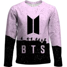 Дитячий 3D лонгслів BTS (K-Pop) силуети