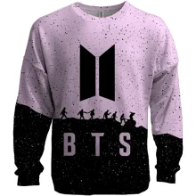 3D світшот BTS (K-Pop) силуети