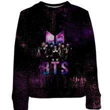 Детский 3D свитшот BTS paint dots