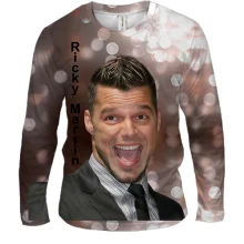 Мужской 3D лонгслив Ricky Martin