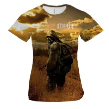Женская 3D футболка S.T.A.L.K.E.R. 2, поле