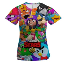 Женская 3D футболка Brawl Stars - Mina