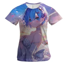 Женская 3D футболка Rem - ReZero