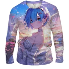 Мужской 3D лонгслив Rem - ReZero