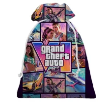 3D Подарочный мешочек GTA VI - постер и герои