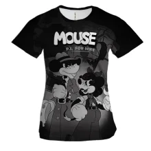 Жіноча 3D футболка Mouse p.i. for hire