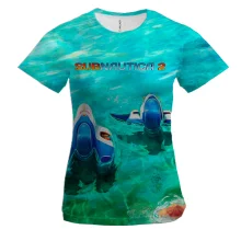 Жіноча 3D футболка Subnautica-2 art