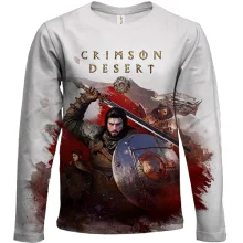 Дитячий 3D лонгслів Crimson Desert, art poster