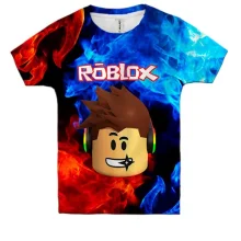 Детская 3D футболка Roblox Head