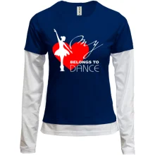 Комбінований лонгслів My belongs to dance