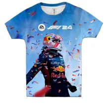 Детская 3D футболка F1 Max Verstappen